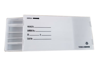 গুণ  Coroplast PP Mineral Drill core Corrugated Plastic Box কারখানা