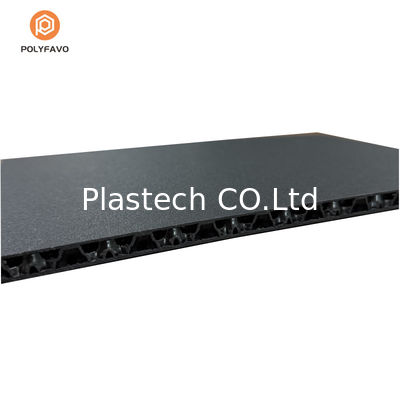 ফ্লাইট কেসের জন্য রুক্ষ টেক্সচার্ড 10 মিমি কালো পিপি মধুচক্র বোর্ড